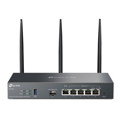 Router TP-Link Omada AX3000 - 2.4/5GHz - 2402 Mbps - 4x RJ-45 - 3 Antenas - ER706W