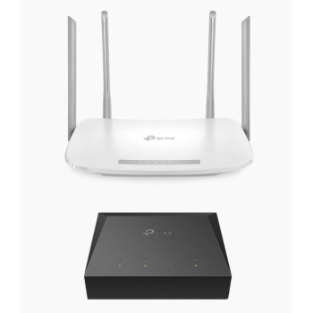 Kit TP-LINK KITONU-EC220G5 - Router Archer EC220G5 - Doble banda - Hasta 1167 Mbps - ONU XZ000G3 - KITONU-EC220G5