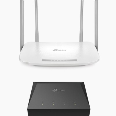 Kit TP-LINK KITONU-EC220G5 - Router Archer EC220G5 - Doble banda - Hasta 1167 Mbps - ONU XZ000G3 - KITONU-EC220G5