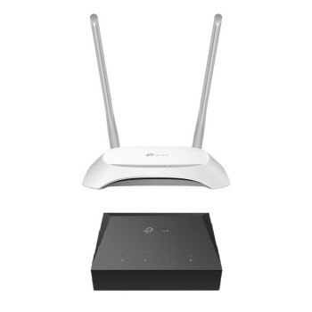 Kit Router TP-LINK TL-WR850N - 2.4 GHz - 300 Mbit/s - 4x RJ-45 - 2 Antenas - ONU XZ000G3 - KITONU-TLWR850N