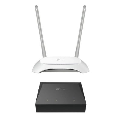 Kit Router TP-LINK TL-WR850N - 2.4 GHz - 300 Mbit/s - 4x RJ-45 - 2 Antenas - ONU XZ000G3 - KITONU-TLWR850N