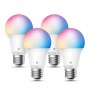 Foco Smart LED TP-LINK  KL125 -  9W - 800 Lúmenes -  Wi-Fi -  Luz de Colores  - Ajustable/ Regulable 4 Piezas - KL125P4