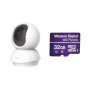 Cámara IP TP-LINK TAPO-C200 - 2MP - Lente 4mm - IR 10M - Wi-Fi - Incluye memoria Micro SD 32GB - TAPOC200/WD32
