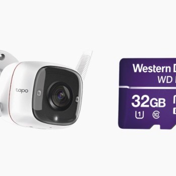 Cámara de Seguridad TP-Link Tapo C310 3MP Bala Wi-Fi con MicroSD 32GB