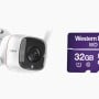 Cámara TP-Link Tapo C310 - 3MP - Bala - Lente Focal 3.89mm - IR 30M - Wi-Fi + MicroSD 32GB - TAPOC310/WD32