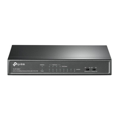 Switch TP-LINK TL-SF1008LP - Fast Ethernet - 8 Puertos - Soporta 4 PoE - No Gestionado - TL-SF1008LP