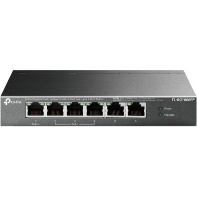 Switch TP-Link TL-SG1006PP - 6 Puertos Gigabit - PoE+  - TL-SG1006PP