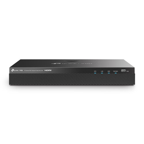 NVR TP-Link VIGI 16 Canales 4K Hasta 10TB Modelo NVR2016H-16P