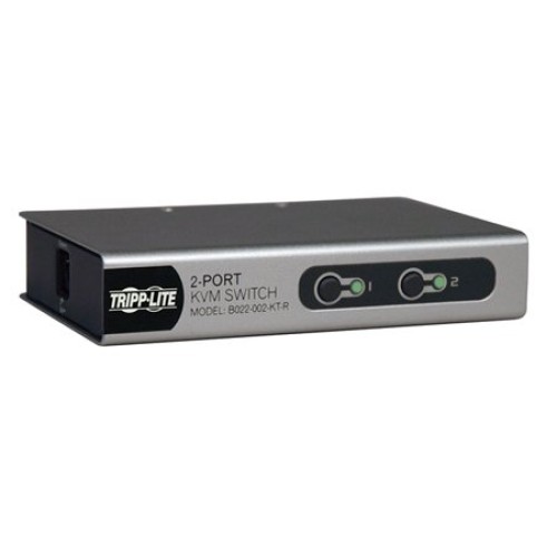 Switch KVM Tripp Lite 2 Puertos PS/2 VGA Modelo B022-002-KT-R Switch KVM Tripp Lite 2 Puertos PS/2 VGA Modelo B022-002-KT-R