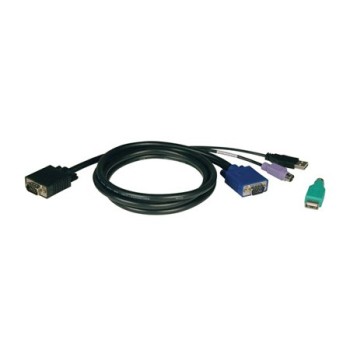 Cable KVM Tripp Lite - VGA a VGA - USB - PS/2 - 3M - Para B042 - P780-010