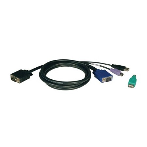 Cable KVM Tripp Lite VGA a VGA con USB y PS/2 - 3 metros - Modelo P780-010