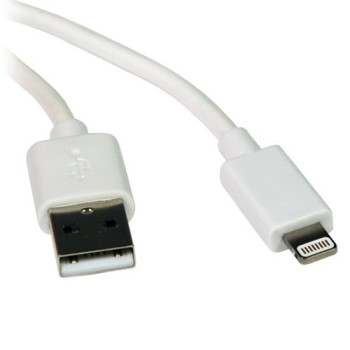 Cable Lightning 0.91m - Blanco - USB - iPad - iPhone - iPod - M100-003-WH