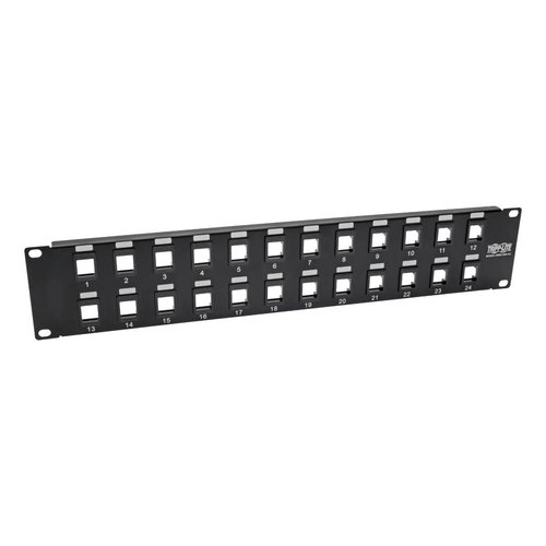 Panel de Parcheo Tripp Lite Cat5e 24 Puertos Montaje en Rack 1U Modelo N062-024-KJ