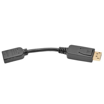 Cable Adaptador Tripp Lite - DisplayPort - HDMI - 15 cm - Negro - P136-000