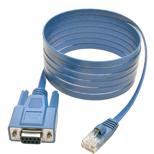 Cable Rollover de Consola Cisco RJ45 a Serial DB9F Tripp Lite P430-006 1.83m Azul