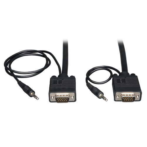 Cable VGA Tripp Lite con Audio HD15 3.5mm 3 metros Modelo P504-010 Cable VGA Tripp Lite con Audio HD15 3.5mm 3 metros Modelo P504-010