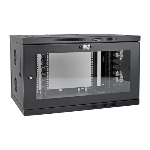 Gabinete Tripp Lite 9U para Pared SRW9UDPGVRT - Negro con Bloqueo y Certificación RoHS