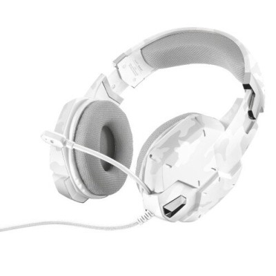 Diadema Trust GXT 322W Carus - Alámbrico - Micrófono - Blanca - 20864