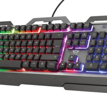 Teclado Gamer Trust GXT 856 Torac - Alámbrico Español RGB Multimedia - Modelo 23742