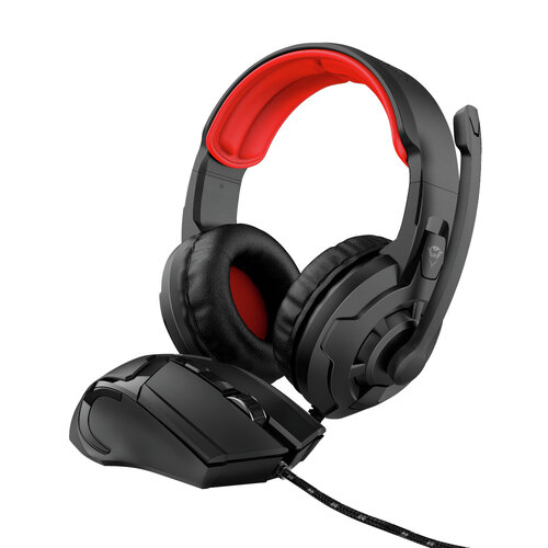 Kit Gamer Trust GXT 785 RAVIUS - Diadema y Mouse Gaming