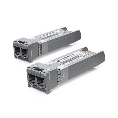 Transceptor Ubiquiti UFiber Módulo SFP+ 10G - LC - 850nm - Multimodo - 300m - 2 Piezas - UACC-OM-MM-10G-D-2