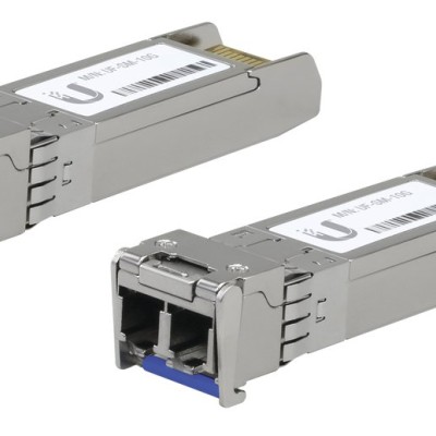 Transceptor Ubiquiti UFiber Módulo SFP+ 10G - LC - 1310nm - Monomodo - 10 Km - 2 Piezas - UACC-OM-SM-10G-D-2