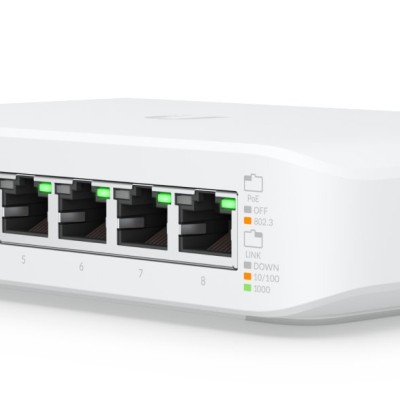 Switch Ubiquiti UniFi Switch Lite 8 PoE - 8 Puertos - Gigabit - PoE - Gestionado - USW-LITE-8-POE