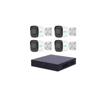 Kit de Vigilancia Uniarch XVR301-04F/4*UAC-B112-F28 - DVR 4 Canales - 4 Cámaras UAC-B112-F28 - Fuente de Poder Profesional - XVR301-04F/4*UAC-B112-F28