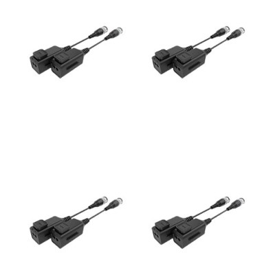 Kit de Transceptores UTEPO UTP101PHD6PAK4 - Pasivos - 4MP - 200M - 4 Pares - UTP101PHD6PAK4