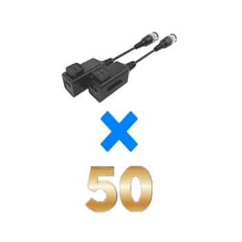 Kit de Transceptores UTEPO UTP101PHD6PAK50 - Pasivos - 4MP - 200M - 50 Pares - UTP101PHD6PAK50