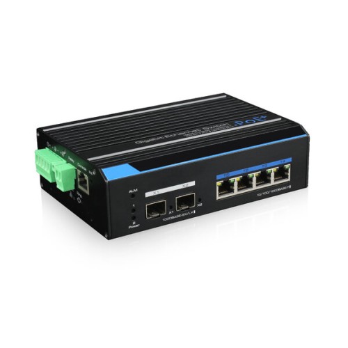 Switch Industrial UTEPO 4 Puertos PoE+ Gigabit Ethernet Gestionado Modelo UTP7304GE-POE