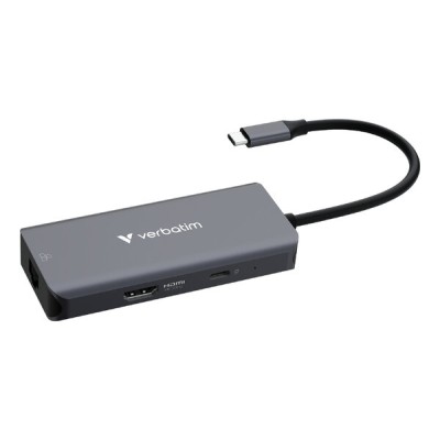 HUB USB Verbatim Essentials - 4 Puertos USB - 1 Puerto HDMI - 1 Puerto Ethernet - 32157