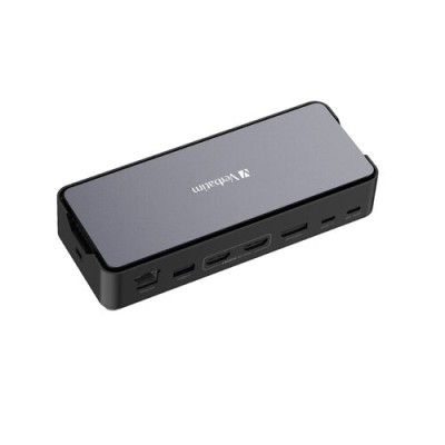 Docking Station Verbatim 32173 - USB-C - HDMI - RJ-45 - USB 3.2/3.0/2.0/C - SD - Micro SD - 32173