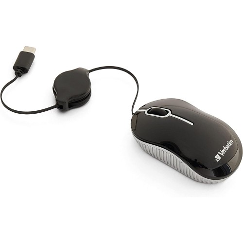 Mouse Verbatim Alámbrico USB-C Negro Modelo 70744