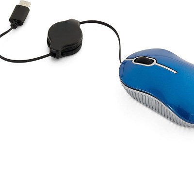 Mouse Verbatim 70746 - Alámbrico - USB-C - Azul - 70746