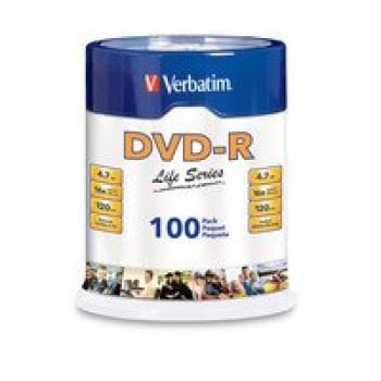 DVD-R Verbatim 97177 - 4.7GB - 16X - 100 Piezas - 97177