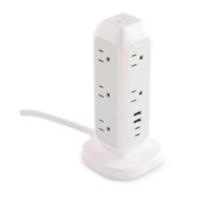 Torre de Poder Verbatim 32250 - 11 Contactos - 2 USB-C - 2 USB-A - Blanco - 32250