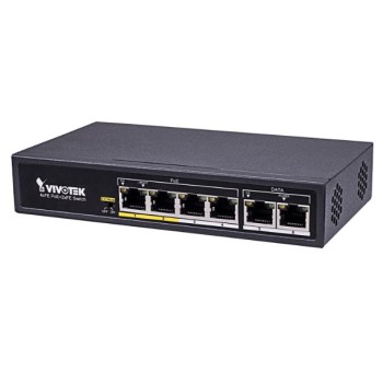 Switch Vivotek AW-FET-060C-065 - Fast Ethernet - 4 Puertos PoE - 2 FE RJ-45 - No Administrable - AW-FET-060C-065