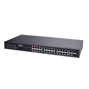 Switch Vivotek 24 Puertos Gigabit PoE Gestionado Modelo AW-GEL-285A-380