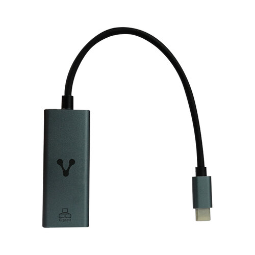 Adaptador Vorago USB-C a Ethernet RJ-45 Negro Modelo ADP-210