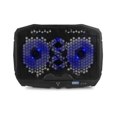 Base Enfriadora Vorago CP-301 - Hasta 17" - 4 Ventiladores - LED - Para Laptop - CP-301