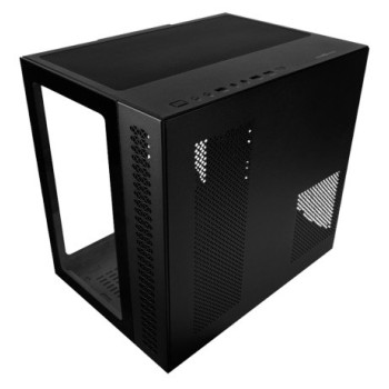 Gabinete Gamer Game Factor CSG700-BK - Midi Tower Negro con Panel Lateral de Vidrio