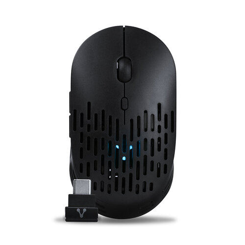 Mouse Inalámbrico Vorago MO-208 USB-C Negro - 2400 DPI Recargable
