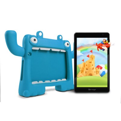 Tablet Vorago PAD-8-KIDS - 8" - Quad-Core - 4GB - 64GB - Cámara 2MP/5MP - Android - Funda Azul - PAD-8-KIDS-BL