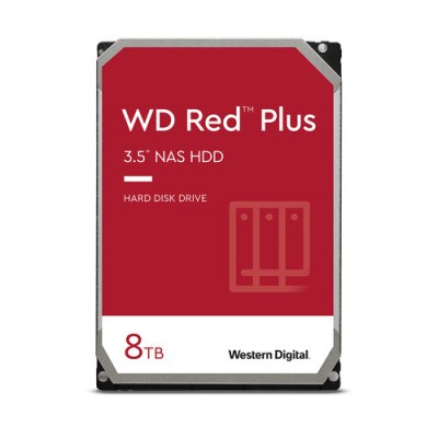 Disco Duro para NAS WD Red Plus 3.5'' - 8TB - SATA - 5640RPM - WD80EFPX