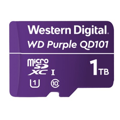 Memoria MicroSDXC Western Digital Purple SC QD101 - 1TB - Clase 10 - Para Videovigilancia - WDD100T1P0C Memoria MicroSDXC Western Digital Purple SC QD101 - 1TB - Clase 10 - Para Videovigilancia - WDD100T1P0C