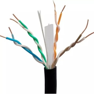 Bobina X-Media XM-C6OD-1K-BK - Cat6 - 305M - 24 AWG - Negro - XM-C6OD-1K-BK