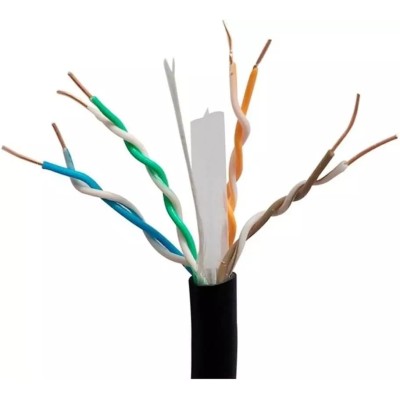 Bobina X-Media XM-C6OD-1K-BK - Cat6 - 305M - 24 AWG - Negro - XM-C6OD-1K-BK