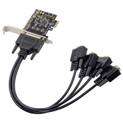 Tarjeta de Expansión X-Media XM-PEX-4S - PCI Expres - 4x DB9 RS232 - XM-PEX-4S