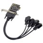 Tarjeta de Expansión X-Media XM-PEX-4S - PCI Expres - 4x DB9 RS232 - XM-PEX-4S